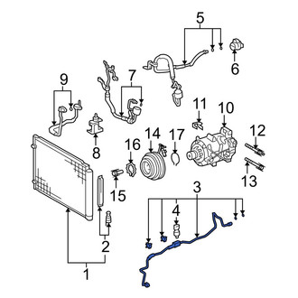 Lexus OE - A/C Refrigerant Discharge Hose