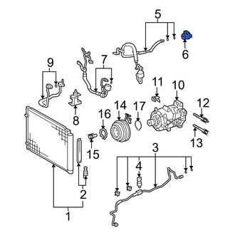 Lexus OE - A/C Refrigerant Line Clamp