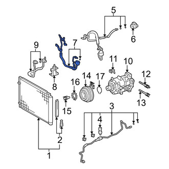 Lexus OE - A/C Refrigerant Discharge Hose