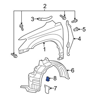 Lexus OE - Fender Liner Retainer