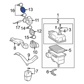 Lexus OE - Engine Air Intake Hose