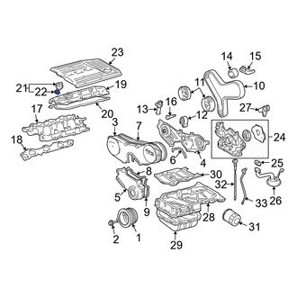 Lexus OE - Engine Oil Filler Cap Gasket