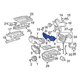 Lexus OE - Lower Engine Timing Cover
