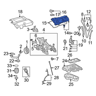 Lexus OE - Left Engine Valve Cover