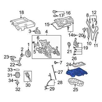 Lexus OE - Upper Engine Oil Pan