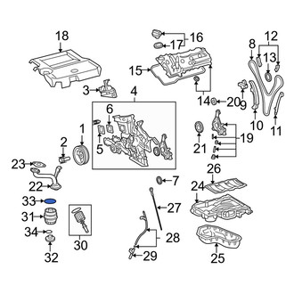 Lexus OE - Engine Oil Filter Housing Cover O-Ring