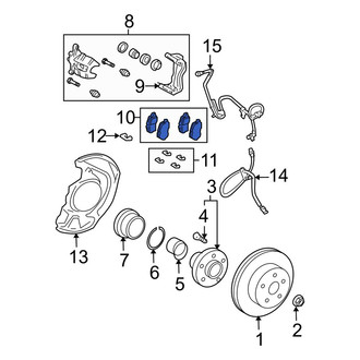 Lexus OE - Front Disc Brake Pad Set