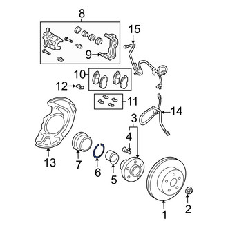 Lexus OE - Front Wheel Bearing Snap Ring