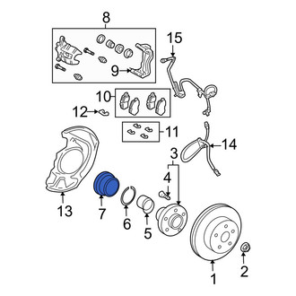 Lexus OE - Front Wheel Bearing Dust Cap