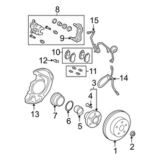 Lexus OE - Front Suspension - Brake Components
