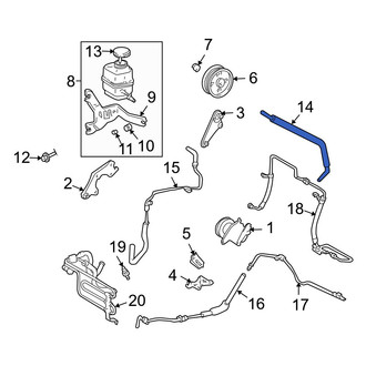 Lexus OE - Power Steering Reservoir Hose