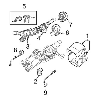 Lexus OE - Steering Column - Shroud, Switches & Levers (W/O Telescopic)