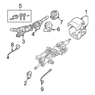 Lexus OE - Steering Column - Shroud, Switches & Levers (With Telescopic)