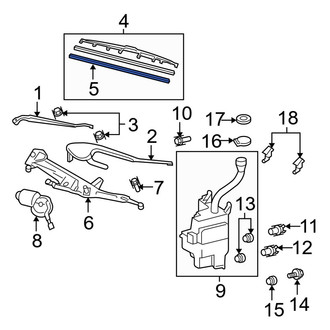 Lexus OE - Rear Wiper Blade Refill