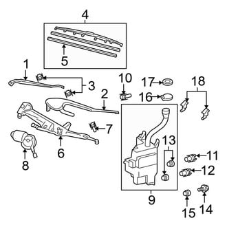 Lexus OE - Windshield - Wiper & Washer Components