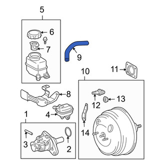Lexus OE - Rear Left Brake Hydraulic Hose