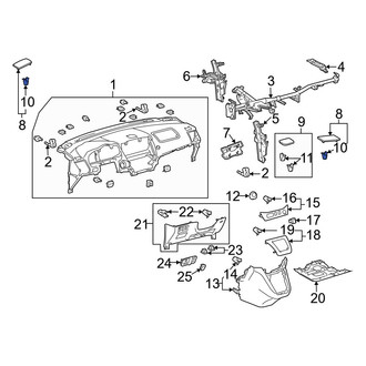 Lexus OE - Door Window Switch Bezel Clip