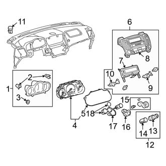 Lexus OE - Instrument Panel - Cluster & Switches (Cluster & Components)