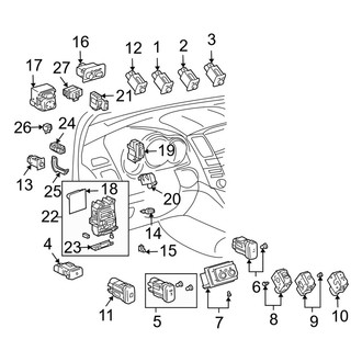 Lexus OE - Instrument Panel - Cluster & Switches (Switches & Modules)