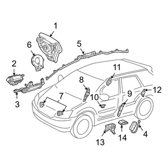 Lexus OE - Restraint Systems - Air Bag Components (Base)