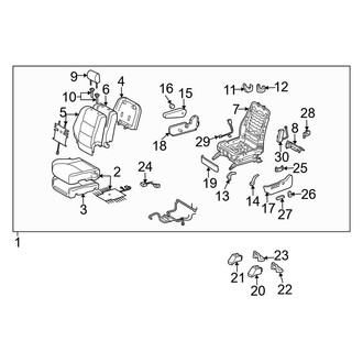 Lexus OE - Seats & Tracks - Front Seat Components (Driver Seat)