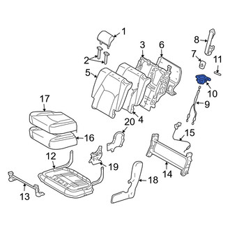 Lexus OE - Rear Left Folding Seat Latch Release Handle