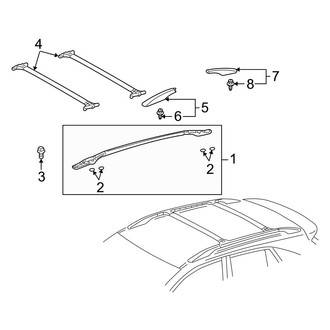 Lexus OE - Roof Rack (With Standard Sunroof)