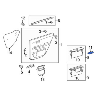 Lexus OE - Front Right Outer Door Panel Insert