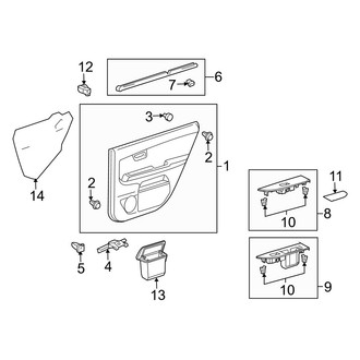 Lexus OE - Rear Door - Interior Trim