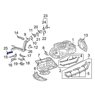 Lexus OE - Lower Fuel Tank Filler Neck