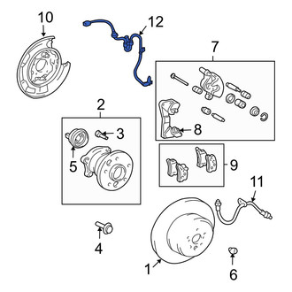Lexus OE - Rear Left ABS Wheel Speed Sensor Wiring Harness