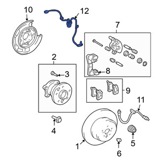 Lexus OE - Front Right ABS Wheel Speed Sensor