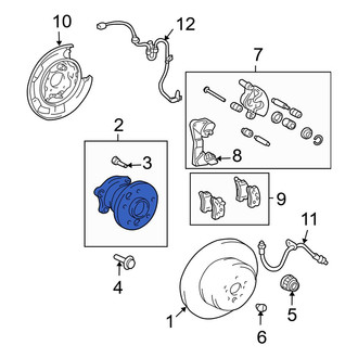 Lexus OE - Rear Wheel Bearing and Hub Assembly