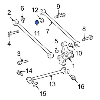 Lexus OE - Inner Suspension Control Arm Nut