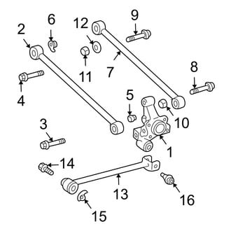 Lexus OE - Rear Suspension - Suspension Components (AWD 3.3L)