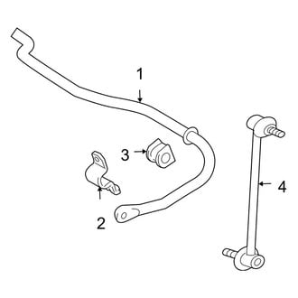Lexus OE - Rear Suspension - Stabilizer Bar & Components (AWD)