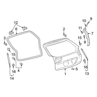 Lexus OE - Lift Gate - Gate & Hardware