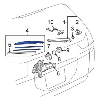 Lexus OE - Rear Wiper Blade