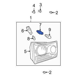 Lexus OE - Rear Inner Tail Light Socket