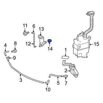 Lexus OE - Headlight Washer Pump Grommet