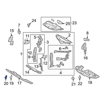 Lexus OE - Front Bumper Cover Retainer