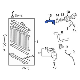 Lexus OE - Upper Engine Coolant Thermostat Housing