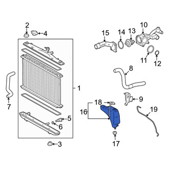 Lexus OE - Engine Coolant Reservoir