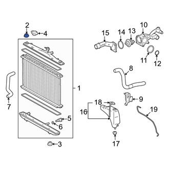 Lexus OE - Upper Radiator Insulator