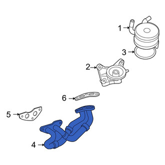 Lexus OE - Right Engine Oil Cooler Line