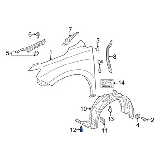 Lexus OE - Fender Liner Retainer