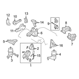 Lexus OE - Engine / Transaxle - Engine & Transmission Mounting
