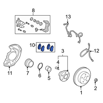 Lexus OE - Front Disc Brake Pad Set