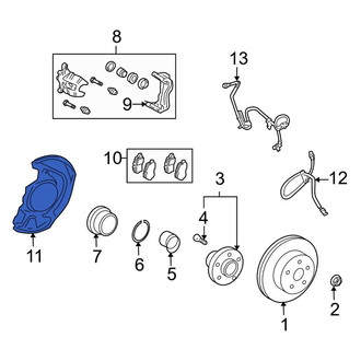 Lexus OE - Front Left Brake Dust Shield