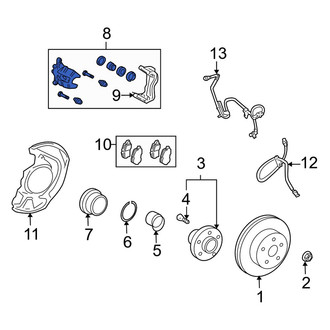 Lexus OE - Front Left Disc Brake Caliper
